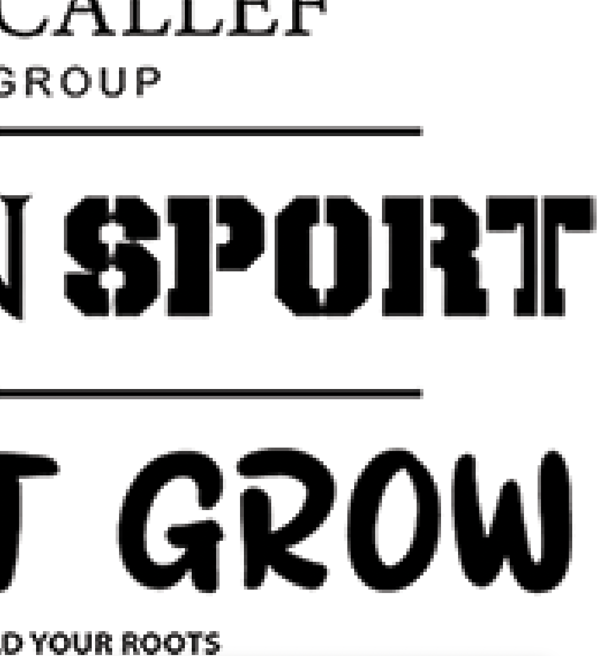 Low-resolution customer text artwork with jagged, pixelated letter edges